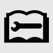 High-pressure refrigerant servicing warning symbol