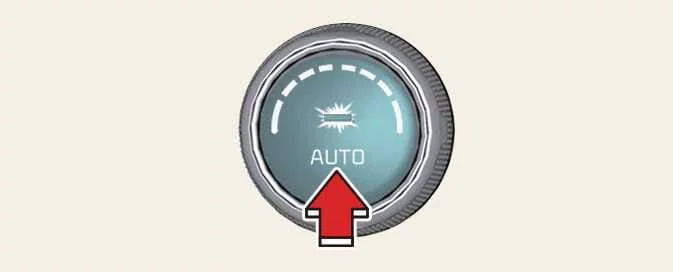 Kia Picanto AUTO button for automatic heating and air conditioning