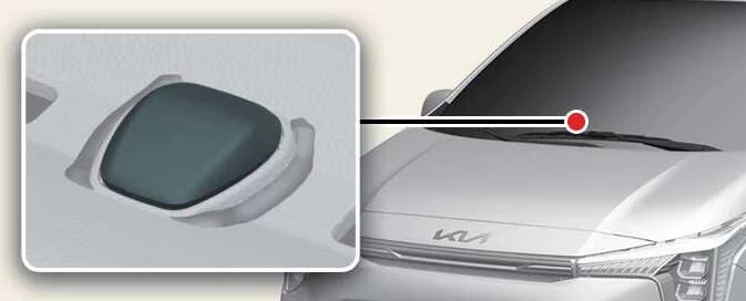 Kia Picanto automatic climate control sensor location on the instrument panel