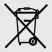 Battery safety symbol reminding you to dispose of batteries according to local regulations