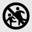 Battery safety symbol warning that corrosive sulphuric acid can cause injury