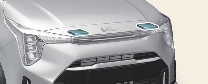Kia Picanto front impact sensor location