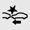 Forward Safety warning light requiring attention if it remains on with FCA enabled