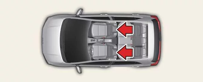 Kia Picanto front seat headrest positioning for head and neck support