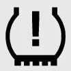 Kia Picanto low tyre pressure warning indicator