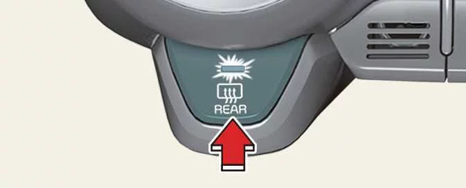 Kia Picanto rear window defroster button