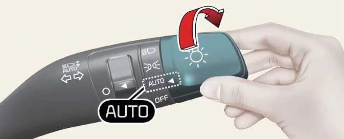 Kia Picanto automatic lighting setting and instrument panel ambient light sensor (1)