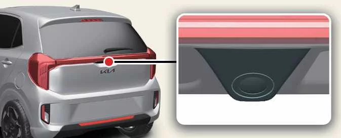 Rear view camera used by the Kia Picanto Rear View Monitor