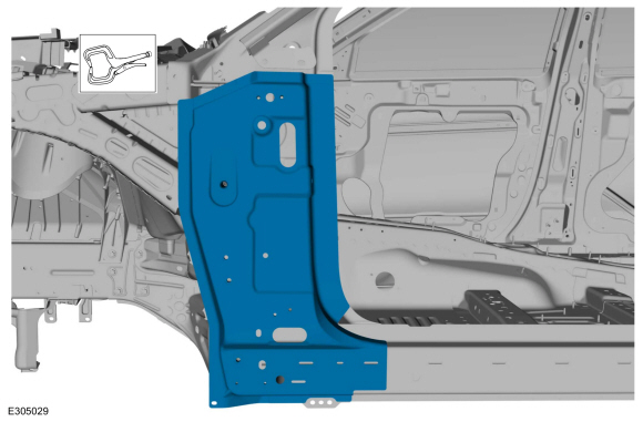 Ford Explorer - Removal and Installation - A-Pillar Outer Panel Section ...
