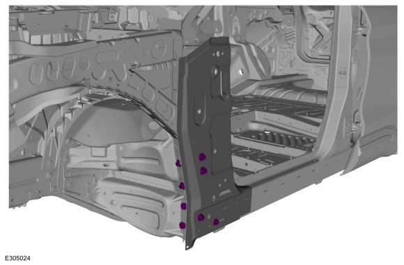Ford Explorer - Removal and Installation - A-Pillar Outer Panel Section ...