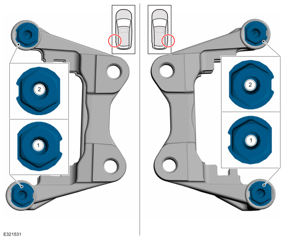 Ford Explorer - Removal and Installation - Brake Pads - Rear Disc Brake