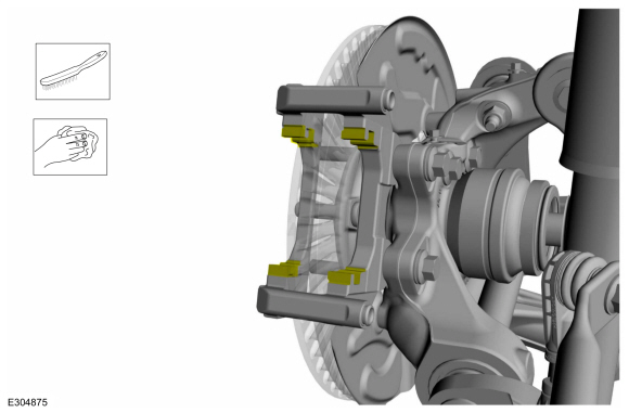 Ford Explorer - Removal and Installation - Brake Pads - Rear Disc Brake