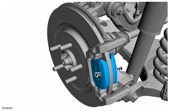 Ford Explorer - Removal and Installation - Brake Pads - Rear Disc Brake
