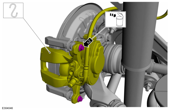 Ford Explorer - Removal and Installation - Brake Pads - Rear Disc Brake