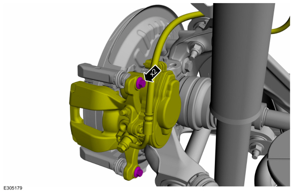 Ford Explorer - Removal and Installation - Brake Pads - Rear Disc Brake