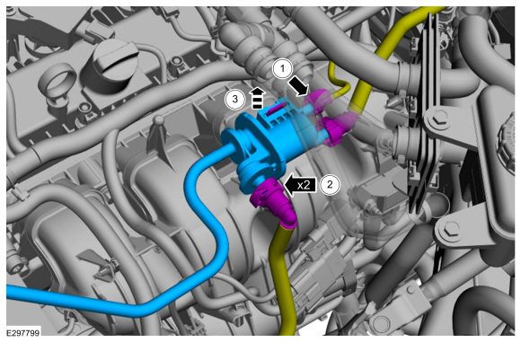 Ford Explorer - Removal and Installation - Evaporative Emission