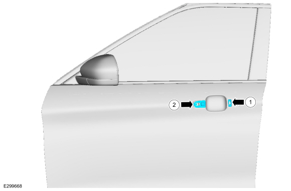 Ford Explorer - Removal and Installation - Exterior Front Door Handle