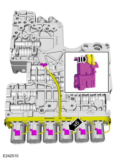 Ford Explorer - Removal and Installation - Transmission Internal Wiring