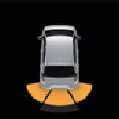 Kia Picanto parking distance indicator for an object 30–60 cm away
