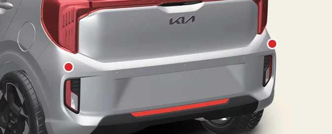 Rear corner radar sensor used by Safe Exit Warning in the Kia Picanto