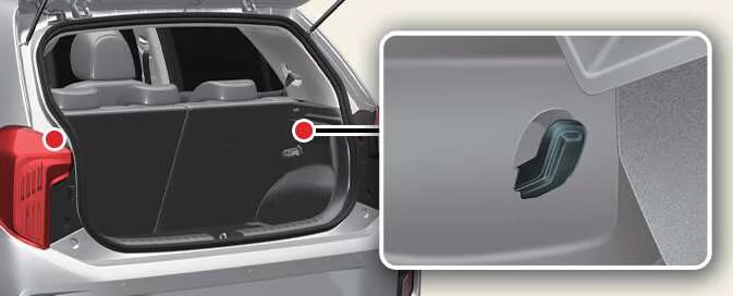 Kia Picanto shopping bag holder