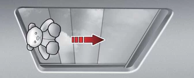 Kia Picanto sunroof automatic reversal when an obstruction is detected during automatic closing
