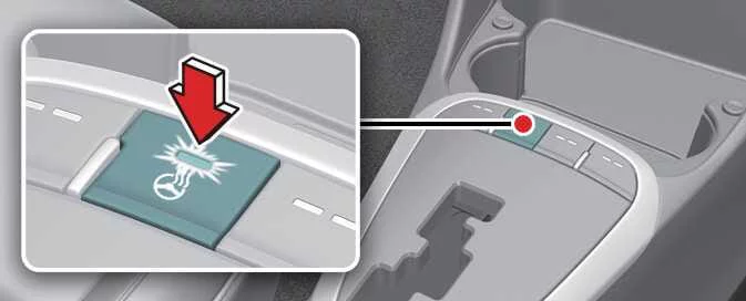 Kia Picanto steering wheel heater button and operating indicator