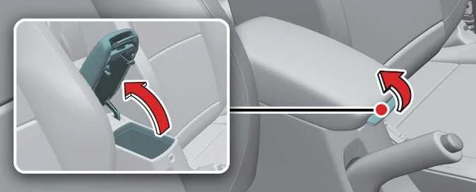 Kia Picanto centre console storage compartment, Type A