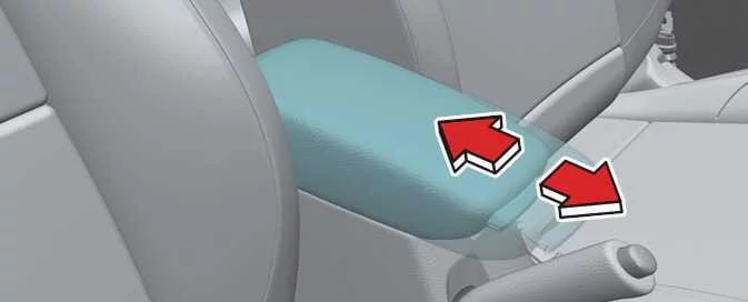 Kia Picanto centre console storage compartment, Type B