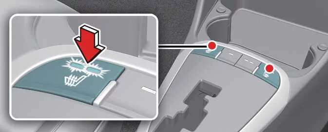 Kia Picanto front seat warmer switches