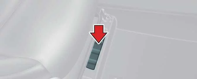 Kia Picanto VIN stamped into the floor beneath the right-side seat, accessible by removing the cover