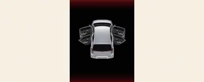 Kia Picanto instrument cluster warning identifying an open door, bonnet or tailgate